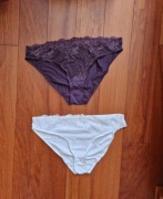 Tchibo figi majtki majteczki z koronką 2 pary r. 44 / 46 NOWE