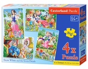 Castorland  Królewna Śnieżka 4 x Puzzle