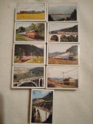 Zapałki kolekcjonerskie ČD – pociągi Europa, serie EC/IC (9 szt.)