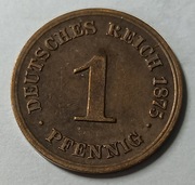 MONETA  1  PFENNING  NIEMCY 1875 C. (200)