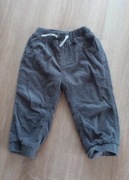 Spodnie -sztruksy ,,Nutmeg'' na 74 cm -prawie nie noszone