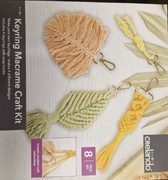 Liście monstera klucze makrama DIY crelando