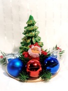 Mini Stroik Choinka Świeca sojowa Dekoracja Prezent Boże Narodzenie