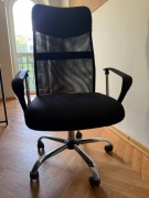 Fotel biurowy obrotowy regulowany krzesło na kółkach