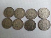 5 franków Belgia z lat 1868, 1870, 1873