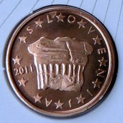SŁOWENIA 2011 2 CENTY UNC !!!!!!!!!!