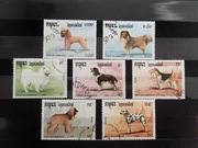 Znaczki Kambodża 1990 psy