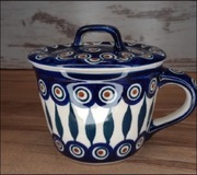 Smalcówka ceramiczna pojemnik kubek na dżem owsiankę ceramika Bolesławiec 