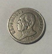 50 centimes centymów 1907 Haiti