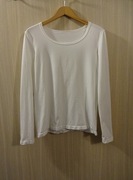 Gatta dopasowana bluzka z długim rękawem XL biała 