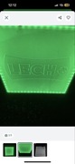 Podświetlany panel LED LECH – zielony neon, reklama barowa, dekoracja pubu