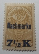 Austria - Nadruk 7 1/2 K Nachmarke