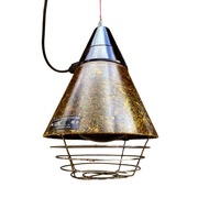 Industrialna lampa wisząca, grzewcza, Narva Leuchen, Niemcy, lata 70.