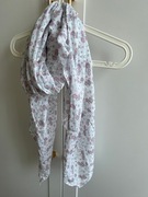 CHUSTA Szalik Szal damski apaszka w kwiaty bawełna Reserved 230x80cm