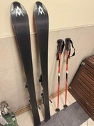 Używane narty w dobrym stanie VÖLKL 420 Energy 149cm + wiązania + kije