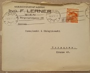 Przedwojenna koperta Wiedeń - Warszawa.