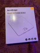 Cyfrowa waga kuchenna AccuWeight 201 z platforma ze szkta hartowanego.