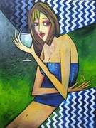 Duży Obraz akrylowy 60x80  ŻAŁOWAĆ MUSZĘ.. K. Klemba 