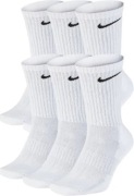 Skarpety Nike biale wysokie 6 par