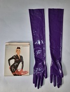 Rękawiczki LATEX r. M 100% guma / fiolet