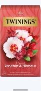 Twinings Rosehip & Hibiskus x20 dzika róża hibiskus