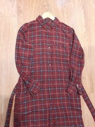 Pepe Jeans sukienka koszulowa w kratkę czerwona S