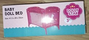 Łóżko łóżeczko dla lalek Doll