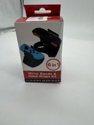 Zestaw 6w1 paski na nadgarstek + opaski na rękę do Nintendo Switch Joy-Con