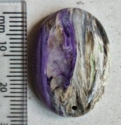 Czaroit  wisior amulet talizman broszka polerowany 