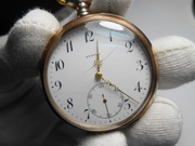 Duży Zegarek Kieszonkowy, Precyzyjny ! Koperta ze Srebra - Ag. Sprawny !