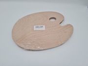 Drewniana MDF paleta malarska 30x40 cm owalna do mieszania farb 4 szt