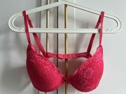 Biustonosz damski różowy koronkowy push up H&M r. 75 C