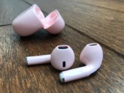 Słuchawki douszne, bezprzewodowe z mikrofonem, AiR Pro 6, TWS. Róż. Nowe. 