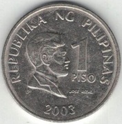 Filipiny 1 piso peso 2003 - 24 mm - magn. - nr 1