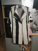 Kardigan płaszczyk wełna  Sisley 36 