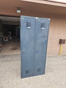 Szafka BHP Szara 180x80x50 MALOW dwudrzwiowa, socjalna, na odzież