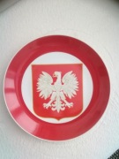 Godlo Polski Talerz porcelanowy 32 cm Karolina PRL Rarytas