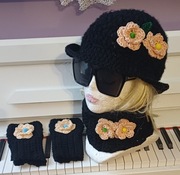 Szydelkowy komplet dla pań 