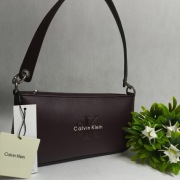 Calvin Klein nowa torebka baguette z metką bordowa CK shoulder bag