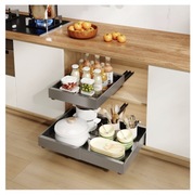 Szuflada Wysuwana Półka Do Przechowywania W Szafkach Teleskopowa szara