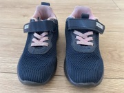 Sneakersy adidasy Clibee rozm. 28 granatowe różowe z siateczką i rzepą