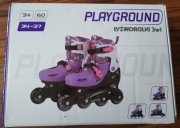Łyżworolki wrotki 3w1 PLAYGROUND rozm. 34-37
