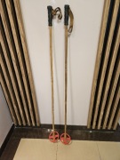 Kijki bambusowe do nart retro