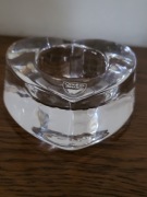 Orrefors Szwedzki szklany świecznik wotywny My Heart, vintage