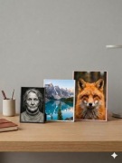 15x21cm Uniwersalna Ramka na Zdjęcia 3w1 | Magnetyczna  Stojąca  Wisząca