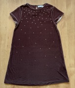 Welurowa sukienka Zara 