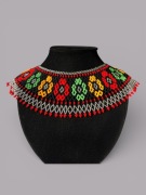 Naszyjnik kolia kołnierzyk – łemkowska krywulka z koralików, folk