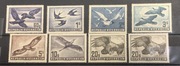 AUSTRIA 1950 Poczta Lotnicza (Ptaki) - Komplet + DODATKOWE 20S (Orzeł)!