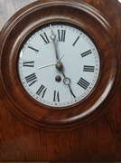 Drewniany zegar kominkowy retro z mechanizmem kwarcowym – vintage