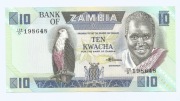 ZAMBIA  10 KWACHA 1988 P26E